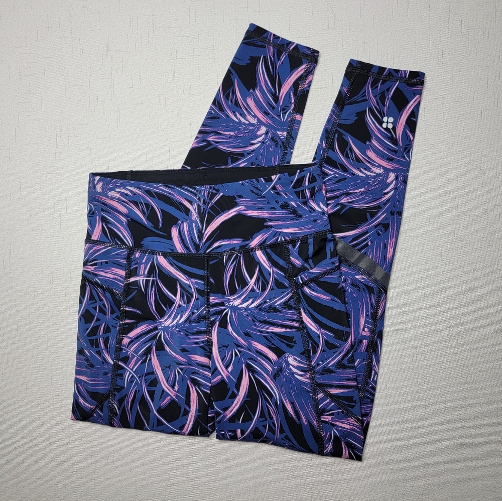 Sweaty Betty 7/8 length Neon Palm Leggings - Picture 2 of 12